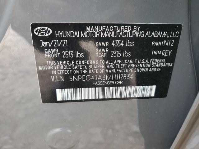 Photo 9 VIN: 5NPEG4JA3MH112834 - HYUNDAI SONATA SE 