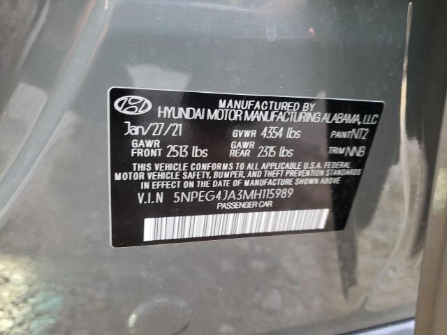 Photo 9 VIN: 5NPEG4JA3MH115989 - HYUNDAI SONATA SE 