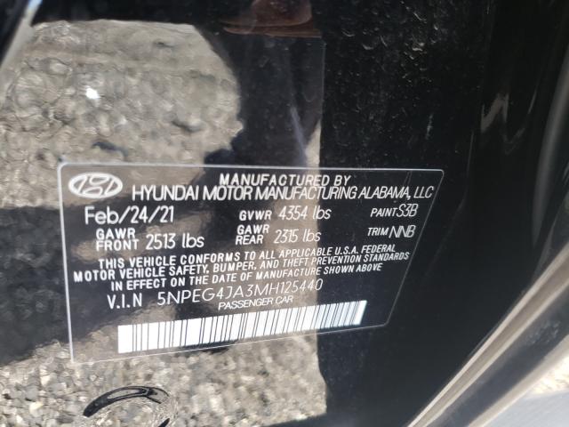 Photo 9 VIN: 5NPEG4JA3MH125440 - HYUNDAI SONATA SE 