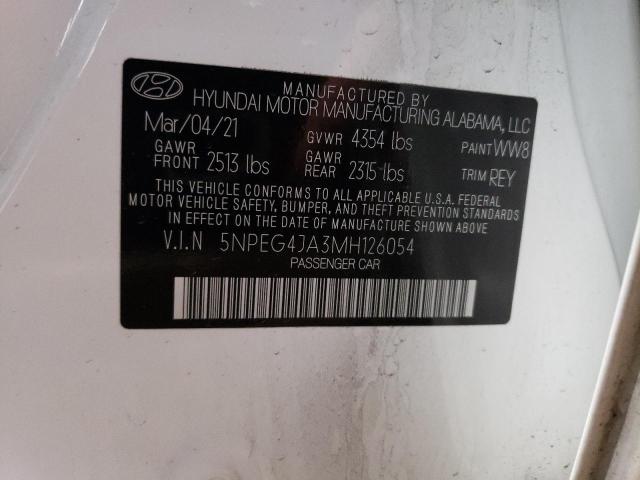 Photo 11 VIN: 5NPEG4JA3MH126054 - HYUNDAI SONATA SE 