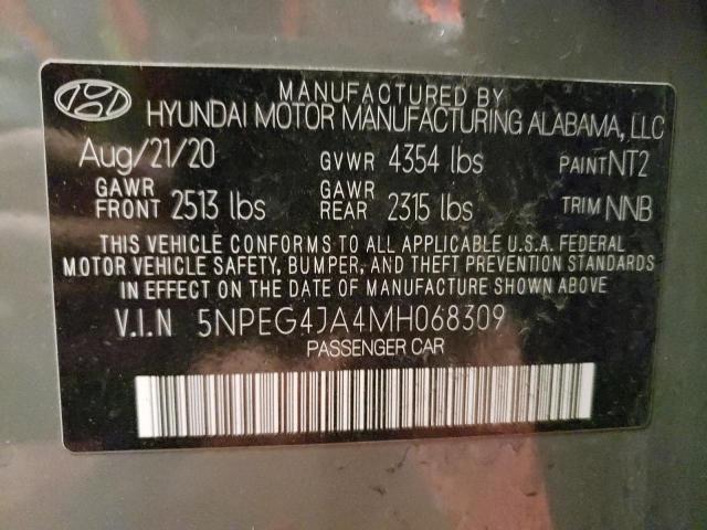 Photo 11 VIN: 5NPEG4JA4MH068309 - HYUNDAI SONATA 