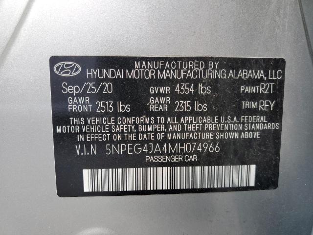 Photo 11 VIN: 5NPEG4JA4MH074966 - HYUNDAI SONATA 