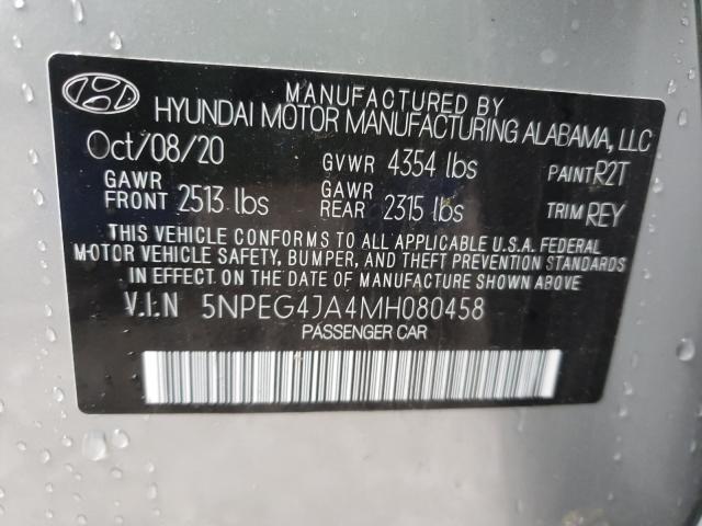 Photo 9 VIN: 5NPEG4JA4MH080458 - HYUNDAI SONATA SE 