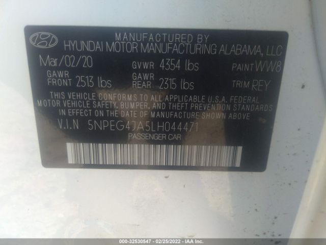 Photo 8 VIN: 5NPEG4JA5LH044471 - HYUNDAI SONATA 