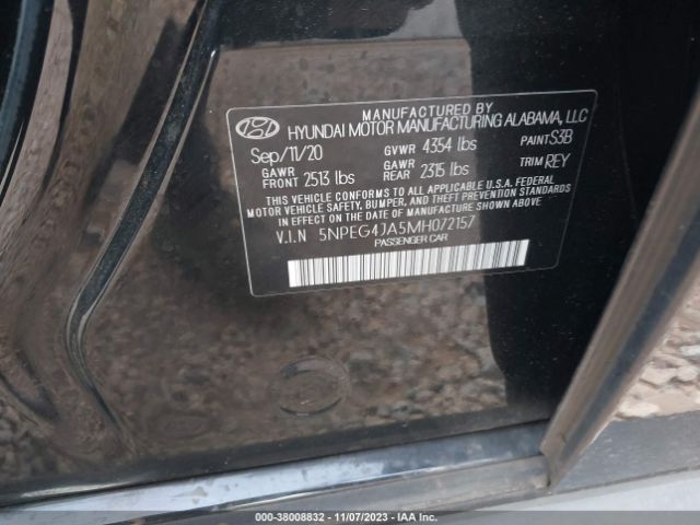 Photo 8 VIN: 5NPEG4JA5MH072157 - HYUNDAI SONATA 