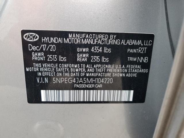 Photo 12 VIN: 5NPEG4JA5MH104220 - HYUNDAI SONATA 