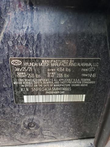 Photo 11 VIN: 5NPEG4JA5MH114665 - HYUNDAI SONATA 