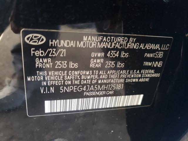 Photo 9 VIN: 5NPEG4JA5MH125181 - HYUNDAI SONATA SE 