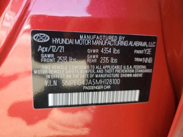 Photo 12 VIN: 5NPEG4JA5MH128100 - HYUNDAI SONATA SE 