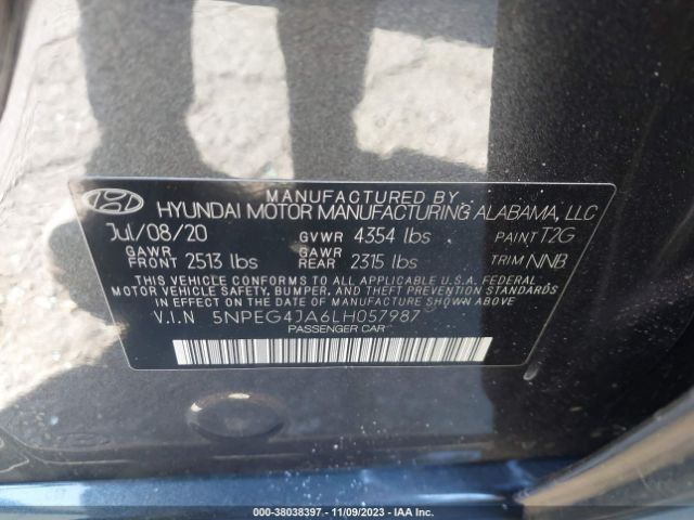 Photo 8 VIN: 5NPEG4JA6LH057987 - HYUNDAI SONATA 