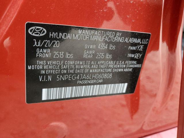 Photo 9 VIN: 5NPEG4JA6LH060808 - HYUNDAI SONATA SE 