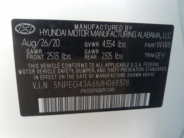 Photo 9 VIN: 5NPEG4JA6MH069378 - HYUNDAI SONATA SE 