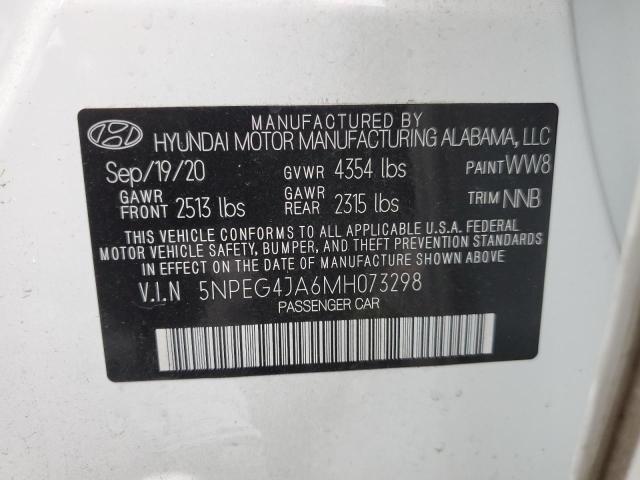 Photo 11 VIN: 5NPEG4JA6MH073298 - HYUNDAI SONATA SE 