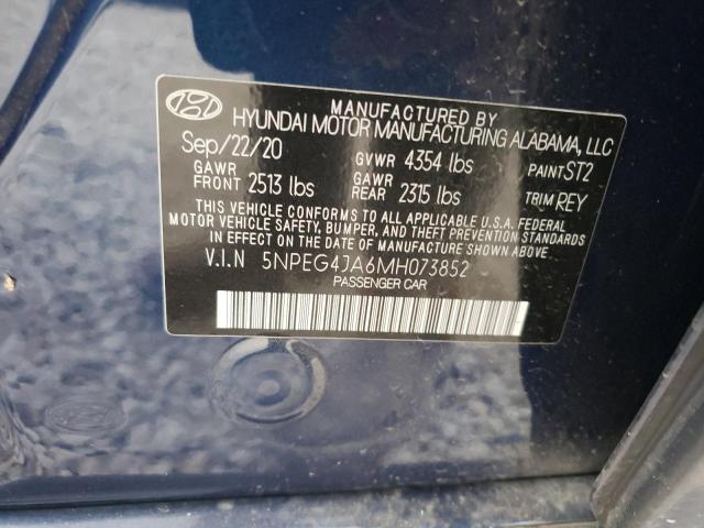 Photo 12 VIN: 5NPEG4JA6MH073852 - HYUNDAI SONATA 