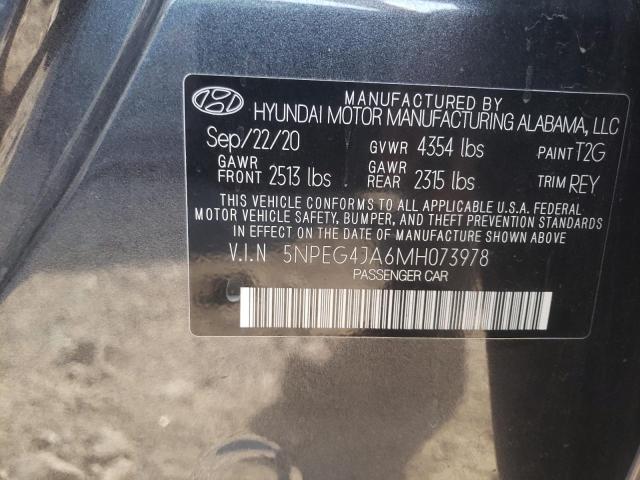 Photo 11 VIN: 5NPEG4JA6MH073978 - HYUNDAI SONATA 