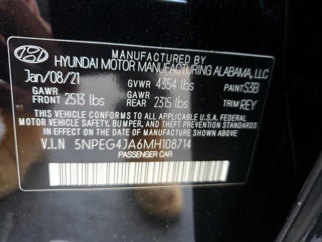 Photo 9 VIN: 5NPEG4JA6MH108714 - HYUNDAI SONATA SE 