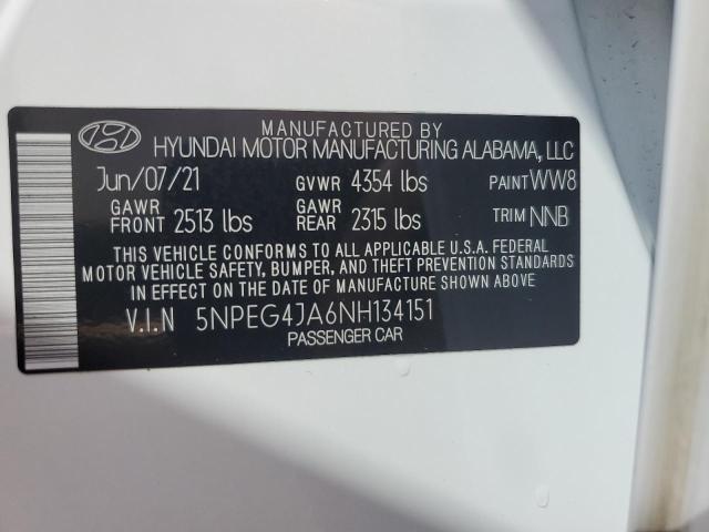 Photo 12 VIN: 5NPEG4JA6NH134151 - HYUNDAI SONATA SE 