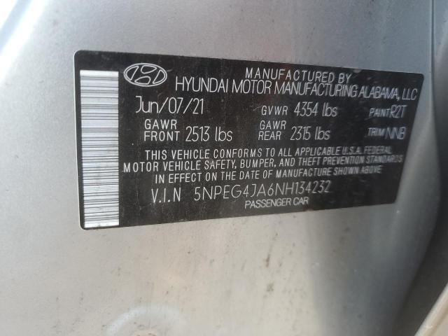 Photo 12 VIN: 5NPEG4JA6NH134232 - HYUNDAI SONATA 