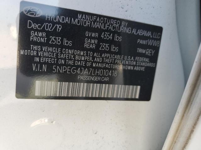 Photo 11 VIN: 5NPEG4JA7LH010418 - HYUNDAI SONATA SE 