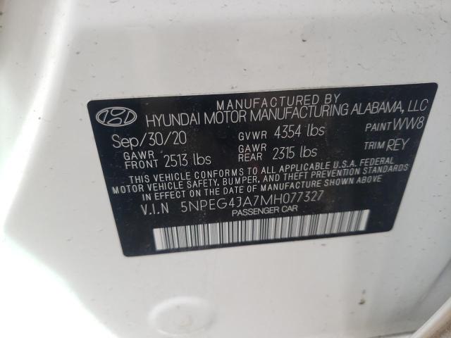 Photo 9 VIN: 5NPEG4JA7MH077327 - HYUNDAI SONATA SE 