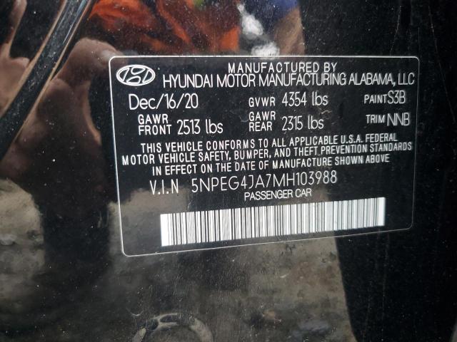 Photo 12 VIN: 5NPEG4JA7MH103988 - HYUNDAI SONATA 