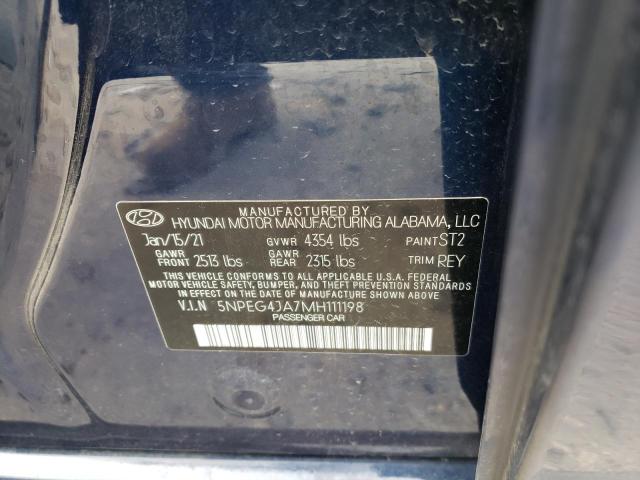 Photo 11 VIN: 5NPEG4JA7MH111198 - HYUNDAI SONATA 