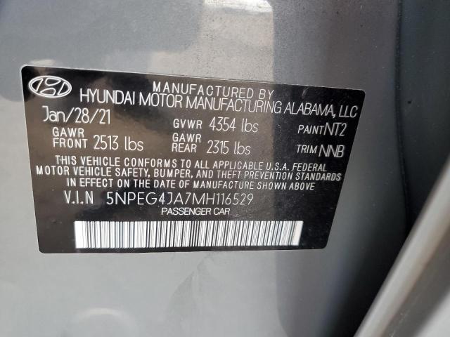 Photo 11 VIN: 5NPEG4JA7MH116529 - HYUNDAI SONATA SE 