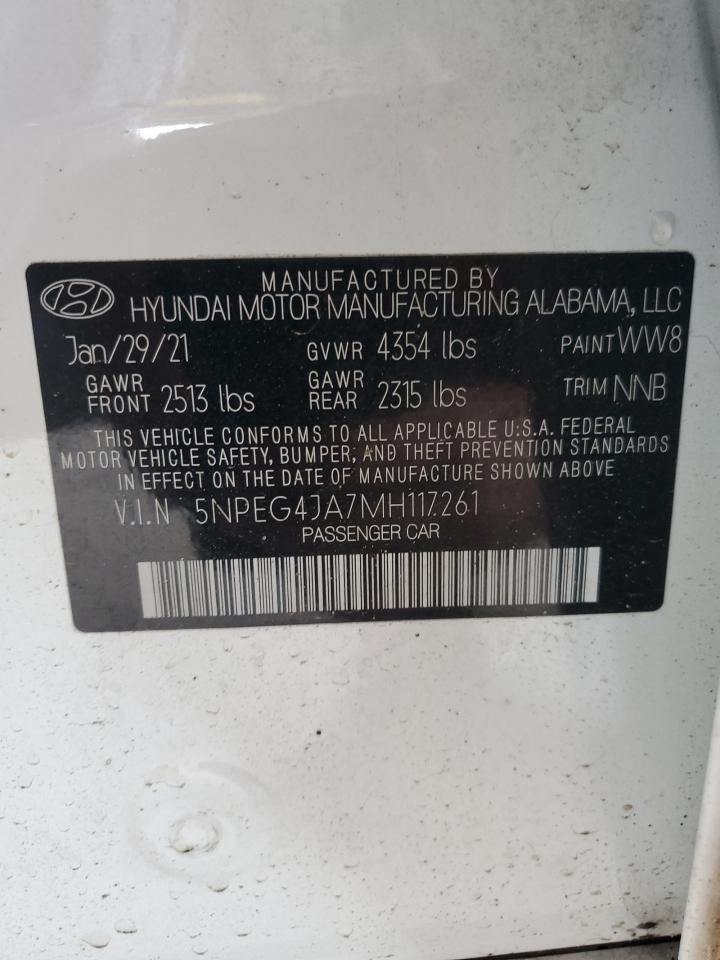 Photo 11 VIN: 5NPEG4JA7MH117261 - HYUNDAI SONATA 