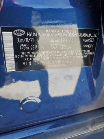 Photo 11 VIN: 5NPEG4JA7NH135406 - HYUNDAI SONATA 