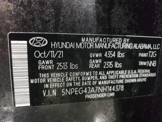 Photo 11 VIN: 5NPEG4JA7NH144378 - HYUNDAI SONATA SE 