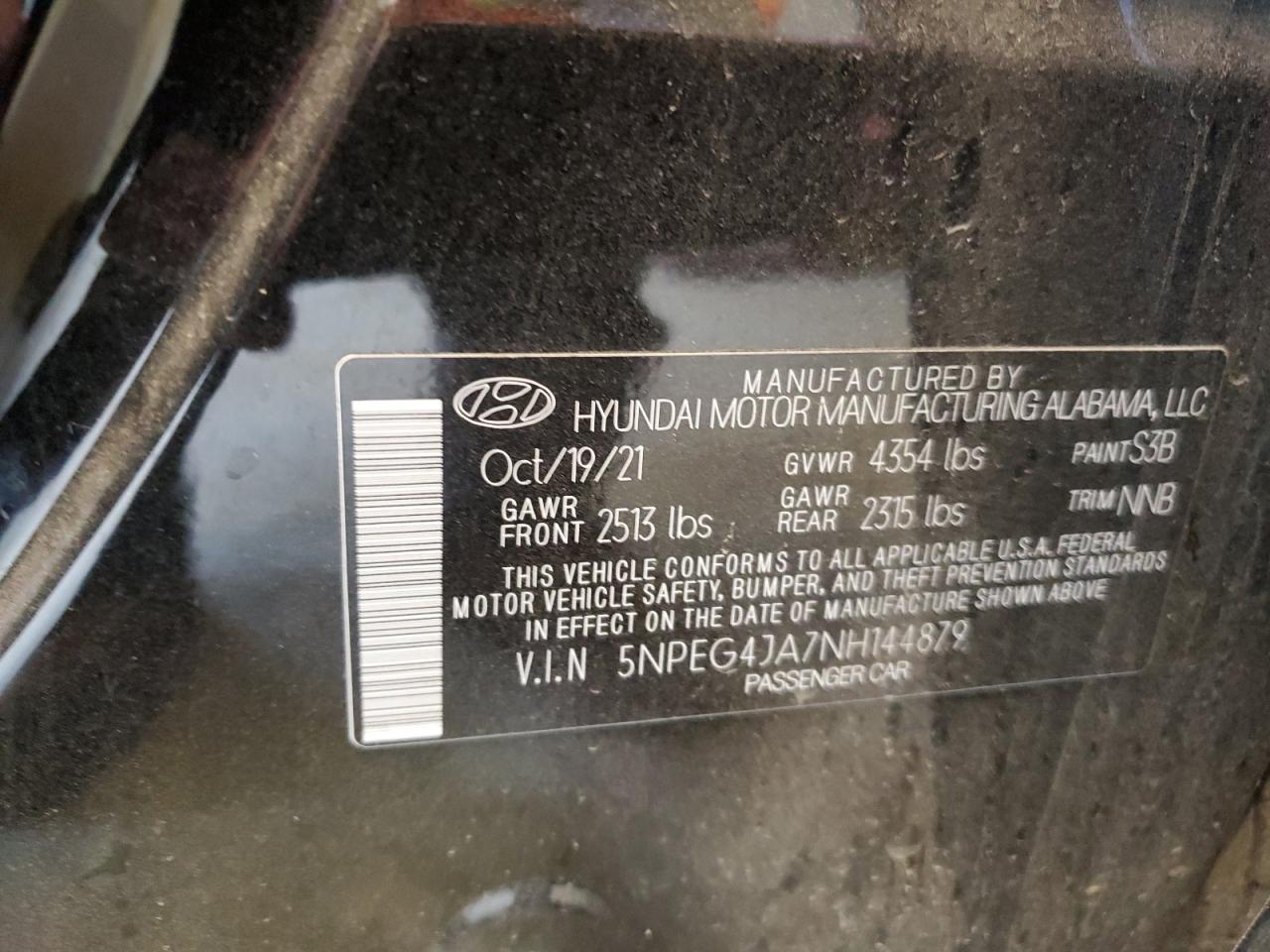 Photo 12 VIN: 5NPEG4JA7NH144879 - HYUNDAI SONATA 