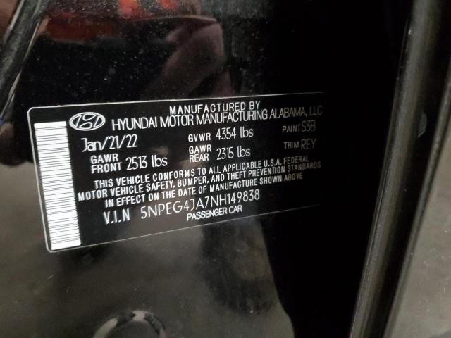 Photo 12 VIN: 5NPEG4JA7NH149838 - HYUNDAI SONATA 