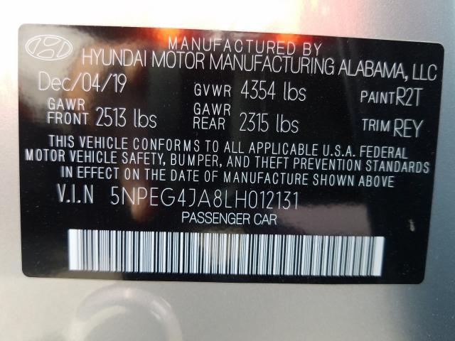 Photo 9 VIN: 5NPEG4JA8LH012131 - HYUNDAI SONATA SE 