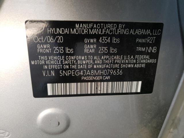 Photo 11 VIN: 5NPEG4JA8MH079636 - HYUNDAI SONATA SE 