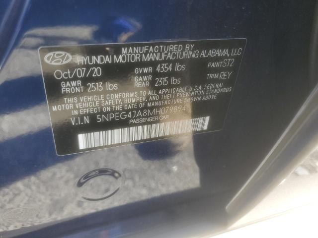 Photo 11 VIN: 5NPEG4JA8MH079894 - HYUNDAI SONATA SE 