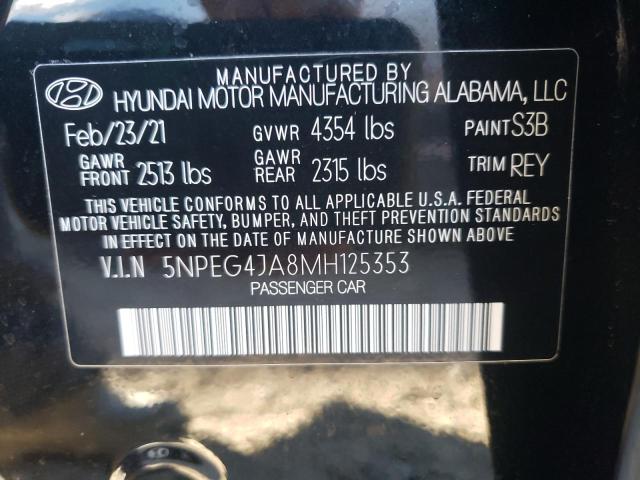 Photo 9 VIN: 5NPEG4JA8MH125353 - HYUNDAI SONATA SE 