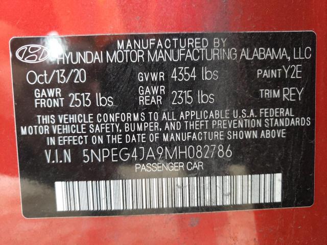 Photo 9 VIN: 5NPEG4JA9MH082786 - HYUNDAI SONATA SE 