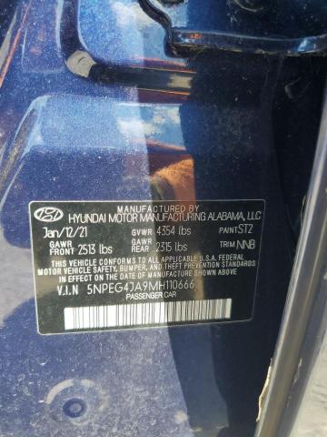 Photo 12 VIN: 5NPEG4JA9MH110666 - HYUNDAI SONATA SE 