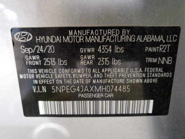 Photo 11 VIN: 5NPEG4JAXMH074485 - HYUNDAI SONATA 