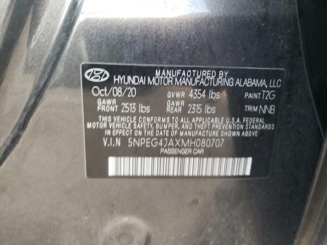 Photo 9 VIN: 5NPEG4JAXMH080707 - HYUNDAI SONATA SE 