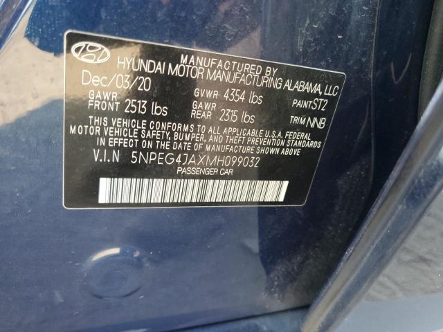 Photo 11 VIN: 5NPEG4JAXMH099032 - HYUNDAI SONATA SE 