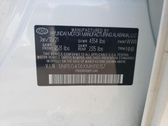 Photo 11 VIN: 5NPEG4JAXMH110157 - HYUNDAI SONATA SE 