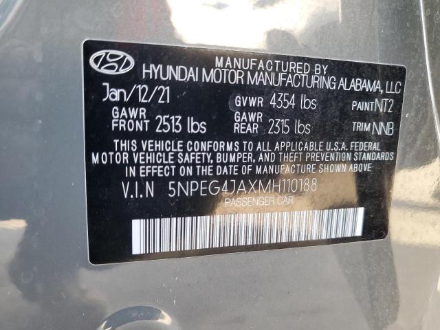 Photo 11 VIN: 5NPEG4JAXMH110188 - HYUNDAI SONATA SE 