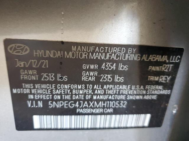 Photo 11 VIN: 5NPEG4JAXMH110532 - HYUNDAI SONATA 