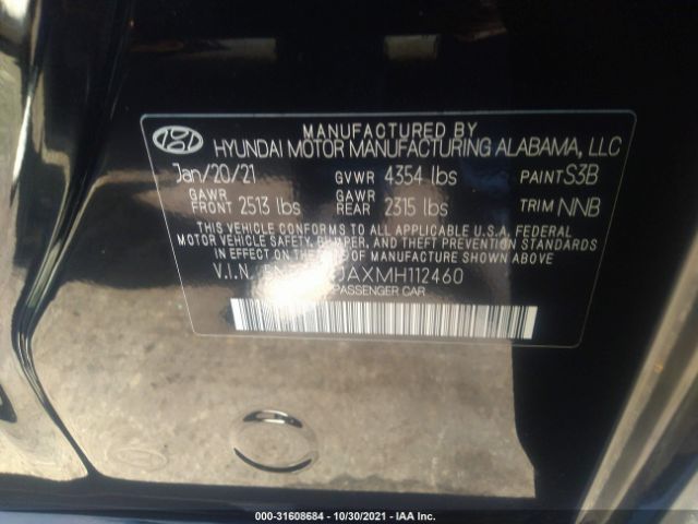 Photo 8 VIN: 5NPEG4JAXMH112460 - HYUNDAI SONATA 