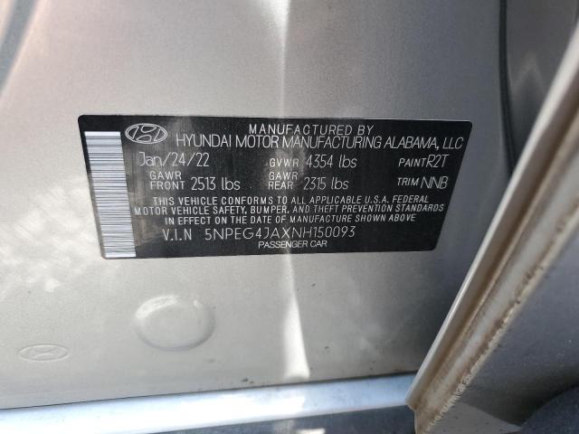 Photo 9 VIN: 5NPEG4JAXNH150093 - HYUNDAI SONATA SE 