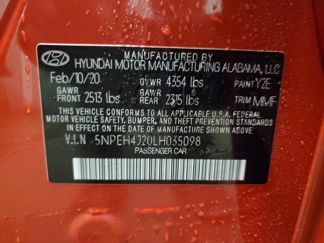 Photo 11 VIN: 5NPEH4J20LH035098 - HYUNDAI SONATA LIM 