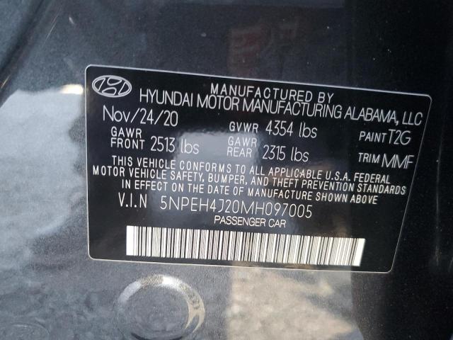 Photo 12 VIN: 5NPEH4J20MH097005 - HYUNDAI SONATA 