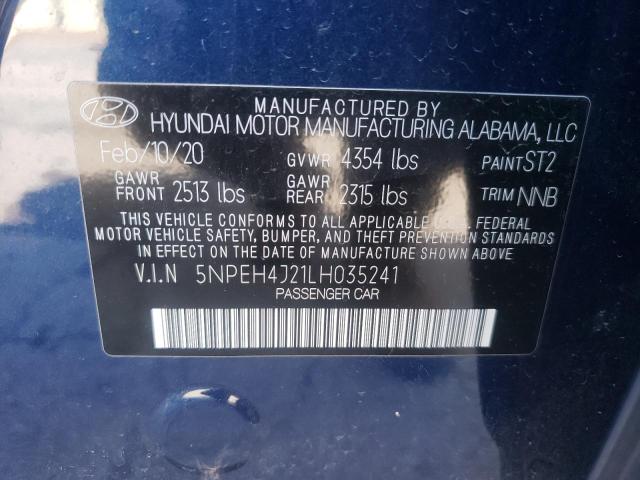 Photo 9 VIN: 5NPEH4J21LH035241 - HYUNDAI SONATA LIM 