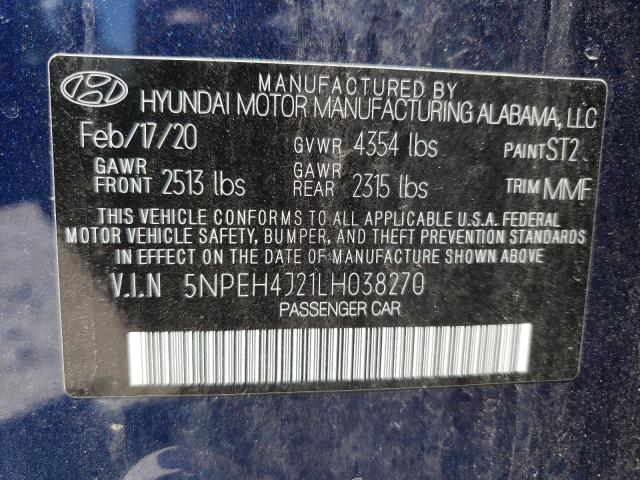 Photo 9 VIN: 5NPEH4J21LH038270 - HYUNDAI SONATA LIM 